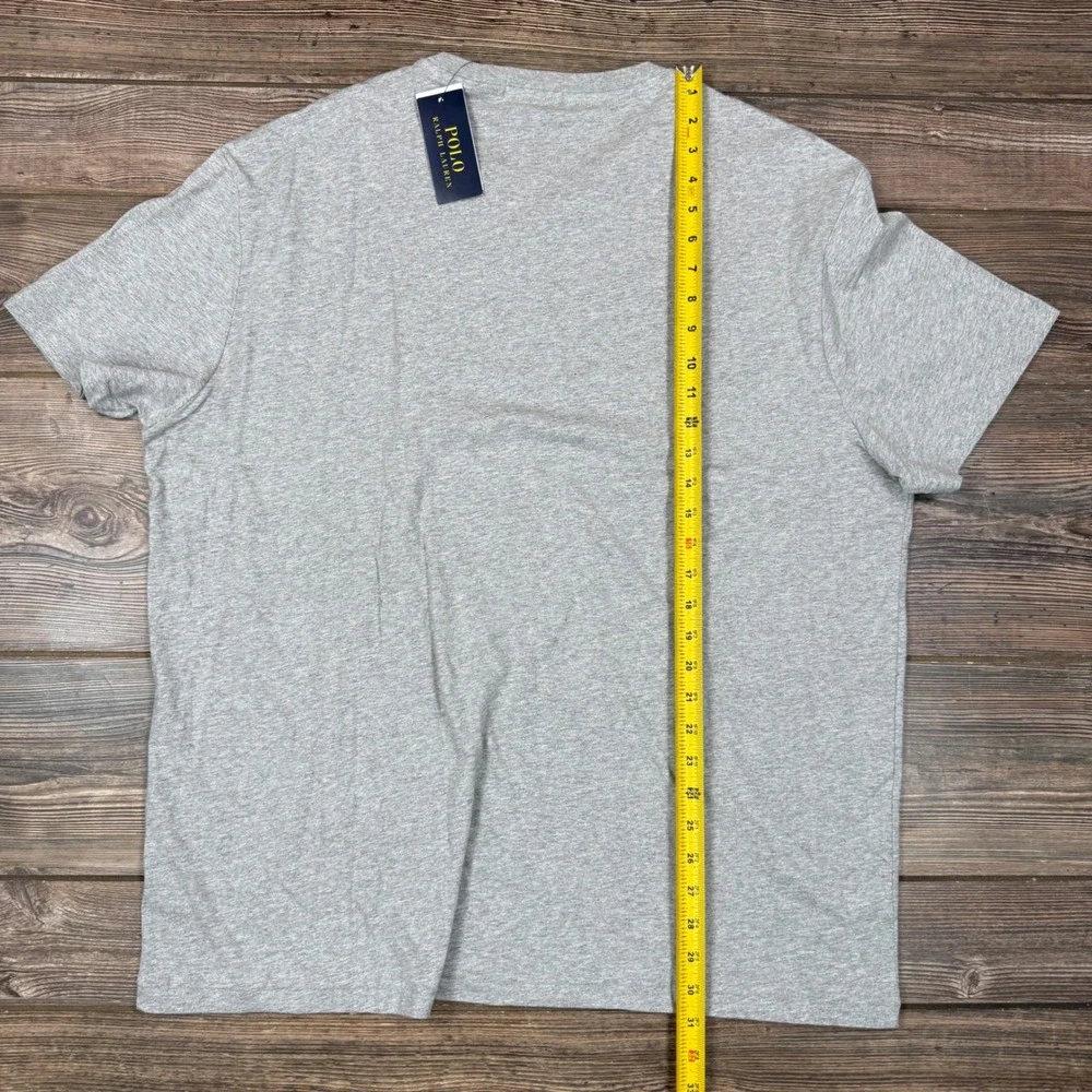 Polo Ralph Lauren Mens XL T-Shirt Gray Athl Div 67 Winged Foot Classic Fit NEW